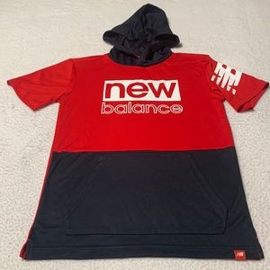 Boys New Balance Hoodie Shirt with Kangaroo Pocket, EUC, Size Large (14-16)